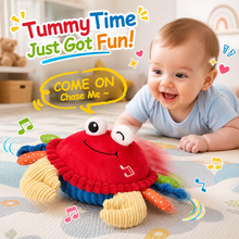Load image into Gallery viewer, WiggleJiggle™ — Tummy Time Musical Crabby