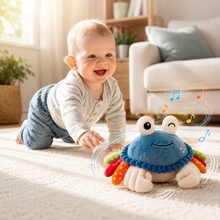 Load image into Gallery viewer, WiggleJiggle™ — Tummy Time Musical Crabby