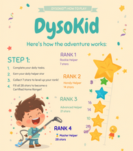Load image into Gallery viewer, DysoKid™ - Printable Chore Chart + Certificate Bundle
