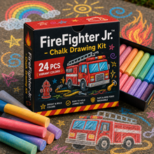 Load image into Gallery viewer, FireFighter Jr™ - Chalk Drawing Kit
