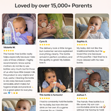 Load image into Gallery viewer, SnuggleSip™ - Hands-free baby bottle
