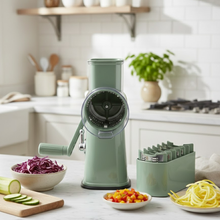 Load image into Gallery viewer, GrateGourmet™️ - 5 in 1 Rotary Cheese Grater
